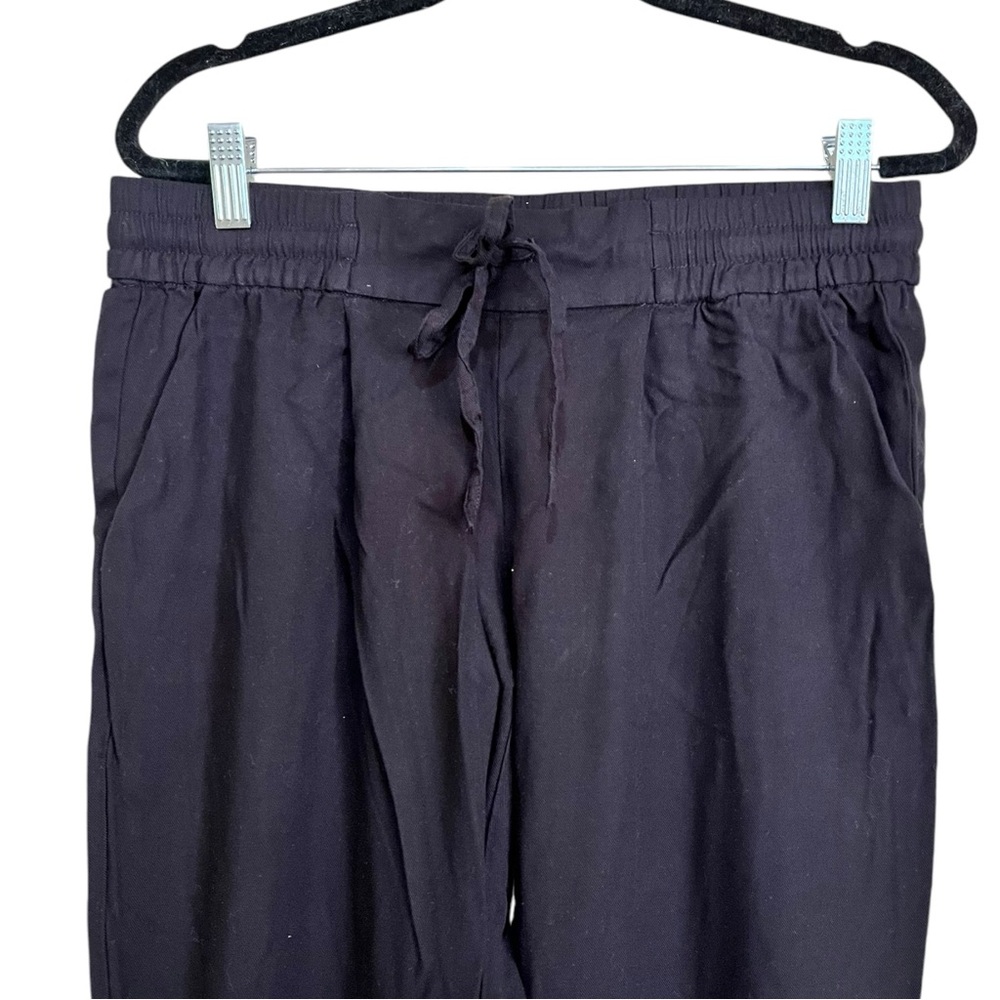 14th and Union Black Cropped Jogger Pants Elastic Waist Small Soft & Comfy! - Picture 9 of 11